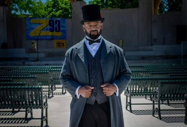 La Crosse resident Darrell Ferguson brings La Crosse Black history to life, appearing as George Edwin Taylor at Riverside Park.