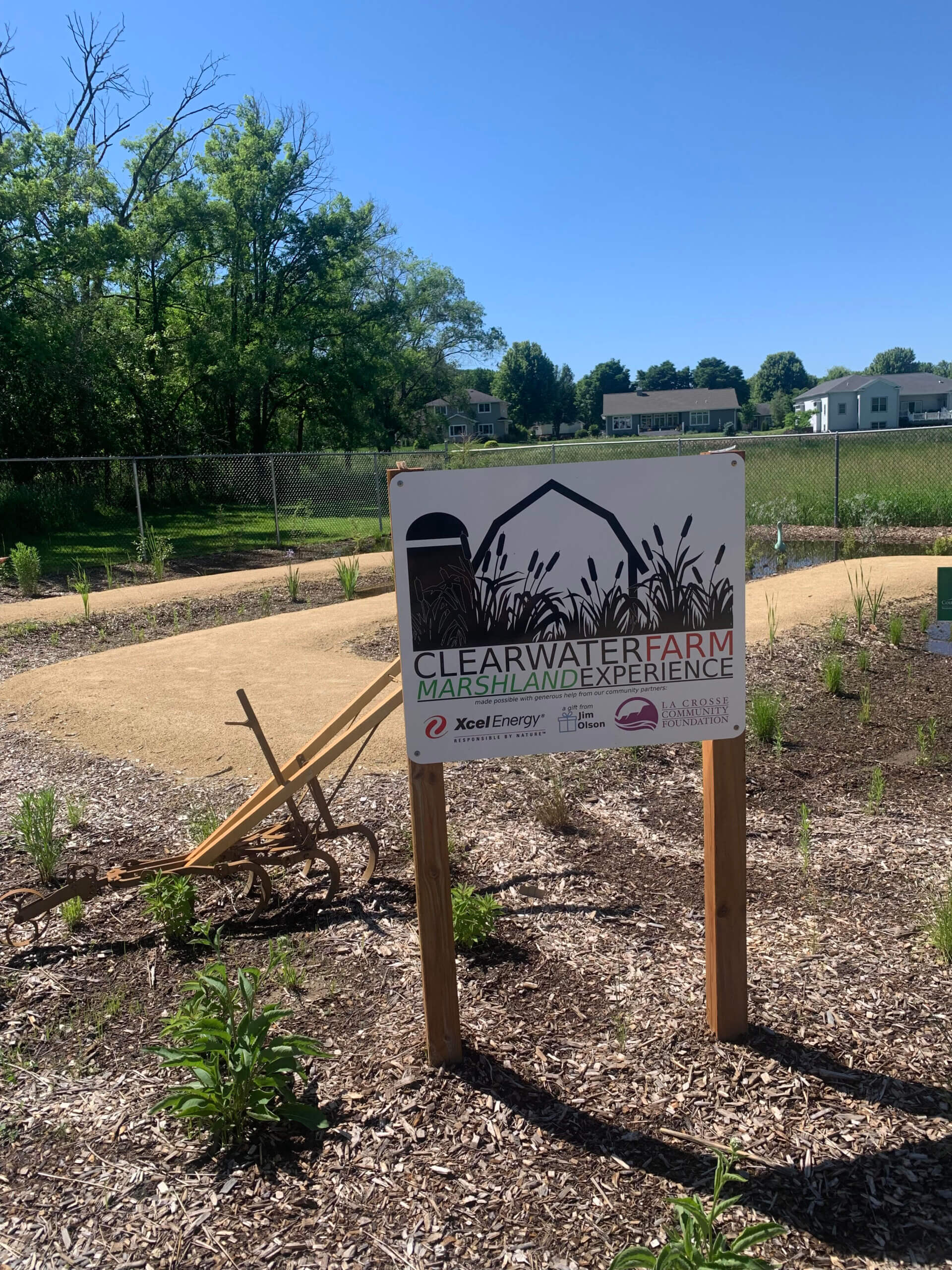 clearwater farm's new wetland habitat and education space